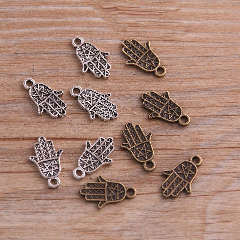

DIY Mini Five-Pointed Star Alloy Pendant Necklace Accessories, 2 Colors, 10x16mm
