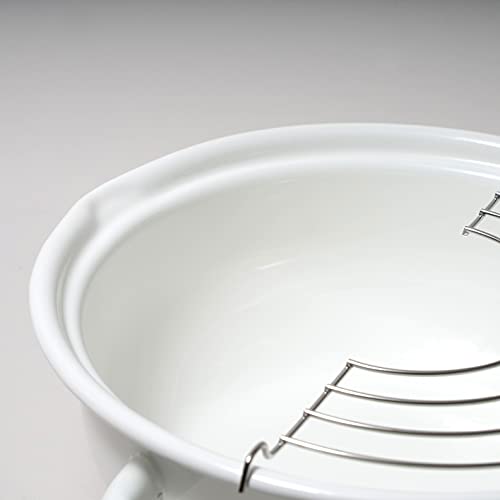 Pearl Metal 20cm Enamel Bran Kitchen Tempura Pan HB-3677