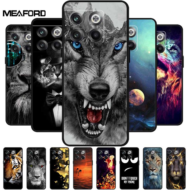 For OnePlus 10T 5G Case 1+10Pro Wolf Lion Soft TPU Silicone Back Case for OnePlus10 Pro 5G Cover Bumper Coque OnePlus 1+10T Capa