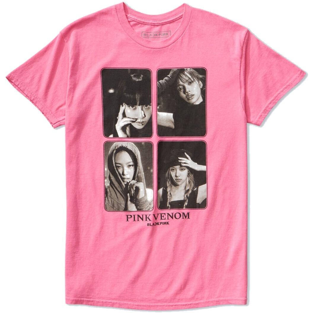 BLACKPINK Unisex Official Merchandise Pink Venom Portrait Tee T-shirt L