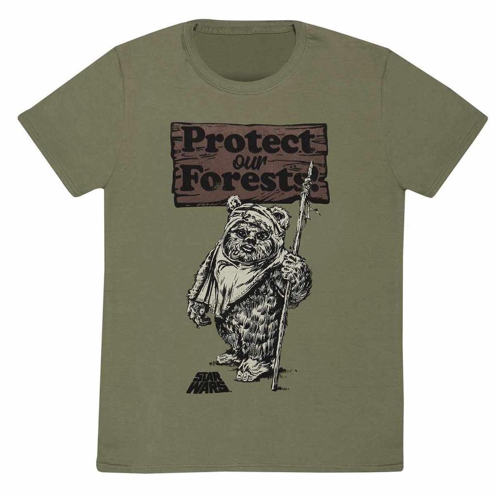 Star Wars Unisex Adult Protect Our Forests T-Shirt