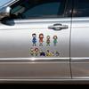 Car Stickers For Vehicle Exterior Decoration Funny Family Members Designs PVC Water Resistant Fade Proof