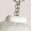 Soft Plush Dumpling Keychain White Steamed Bun Pendant Keyring Versatile Decoration for Everyday Use and Gift Giving