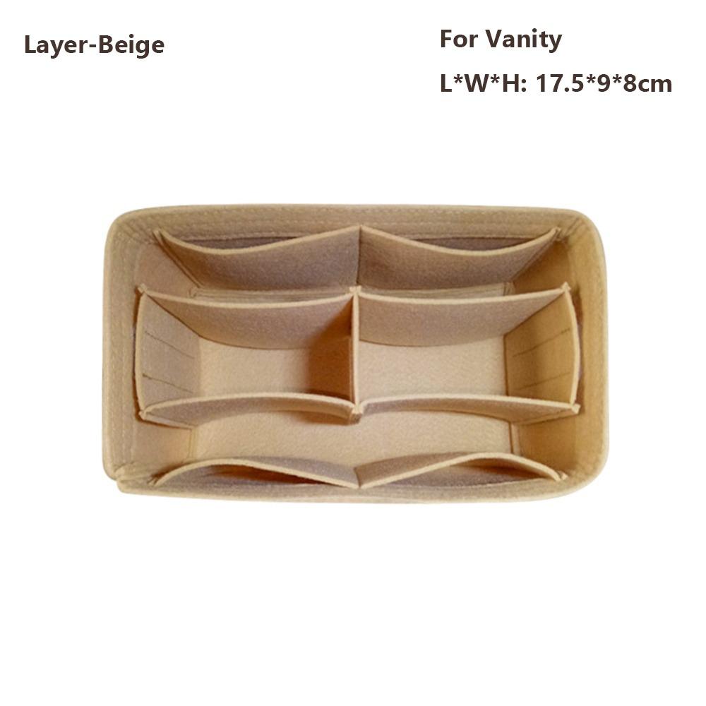 Felt Handbag Insert Bag Storage Organization Purse Liner Bag Support Portable Internal Bag for LV Nice Nano/Mini/BB/Vanity