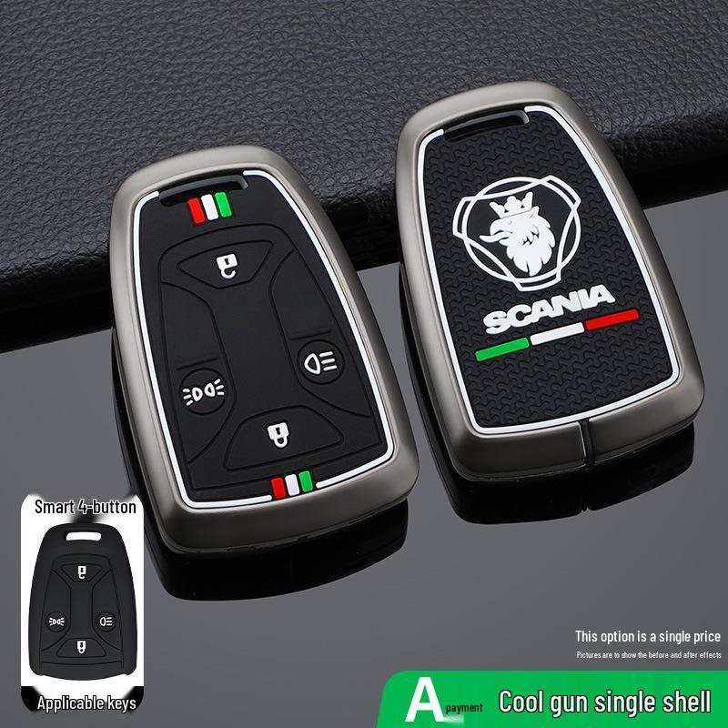 Scania Truck Tractor Key Case for R, G, P, S Series - Remote Shell with Buckle