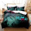 Once Human Duvet Cover + 2 Pillowcases, Survival Game Print Bedding Set Soft Fabric for Gamers Decor & Gift