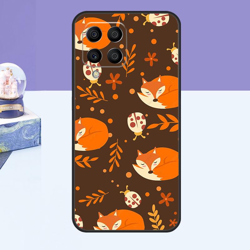 Autumn Leaves Fall Fox Case For Samsung Galaxy M31 M51 M32 M52 M12 M13 M23 M33 M53 M14 M34 M54 M30s M31s M20 Cover