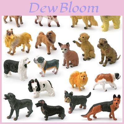 Realistic 18 Piece Static Pvc Dog Models Featuring Basset Hound Great Dane Labrador And More Ideal For Pet Lovers And Collectors