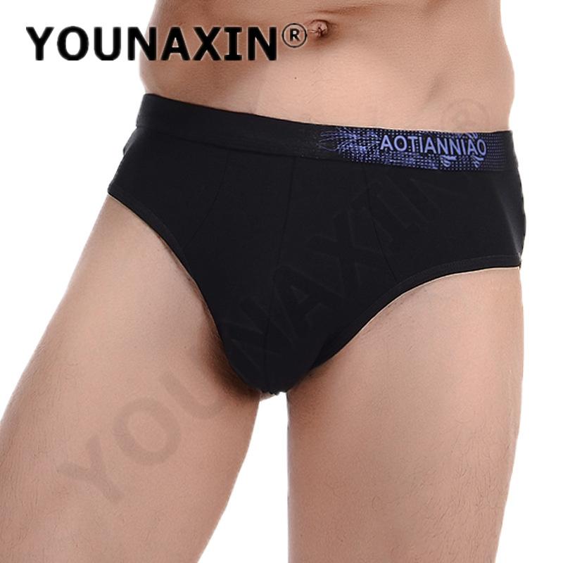 Men's Big Size Briefs Modal Breathable Teen Mid-Waist Bamboo Fiber Underwear Sexy Printed Underwear Solid Color Shorts L XL 2XL 3XL 4XL 5XL