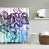 Animals Octopus Wolf Lion Seahorse Turtle Shower Curtains Bathroom Curtain Frabic Waterproof Polyester Bathroom Curtain Hooks