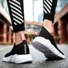 Couples Fashion Breathable Socks Solid Color Flyknit Sports Shoes Men's and Women's Outdoor Casual Shoes One Kick Off