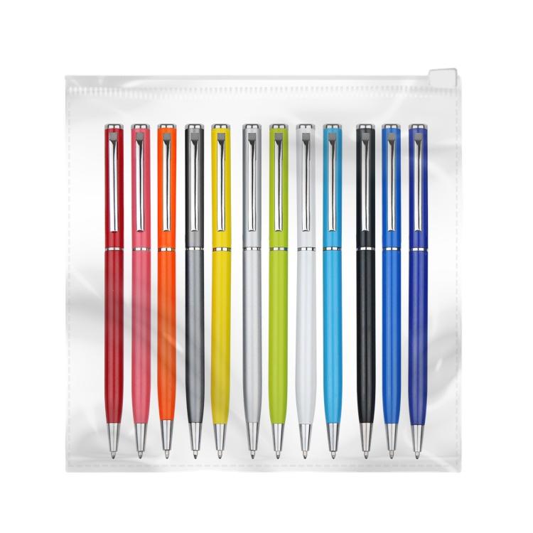 New Arrival Customized 12pcs Sports Metal Ballpoint Pens Promotional Advertising Gift Custom Logo Pens