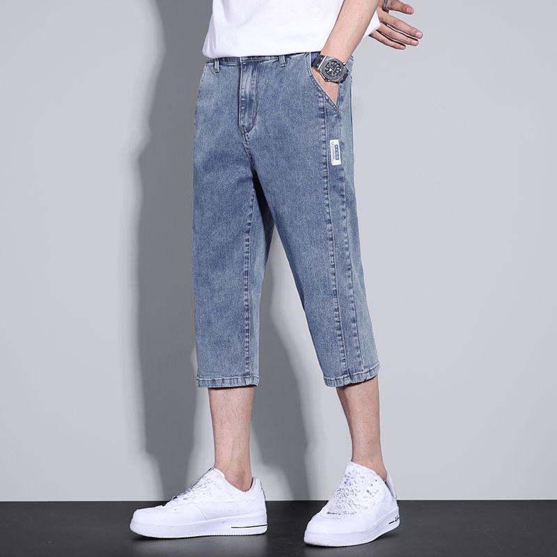 

Seven Denim Shorts Мужские летние тонкие свободные повседневные прямые брюки Модные мужские туристические офисы S синий