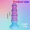 Gradient Silicone Butt Plugs Anal Beads Masturbator Suction Cup Vaginal Plug Wearable Dildo Anus Dilator Adult Sex Toys Casal