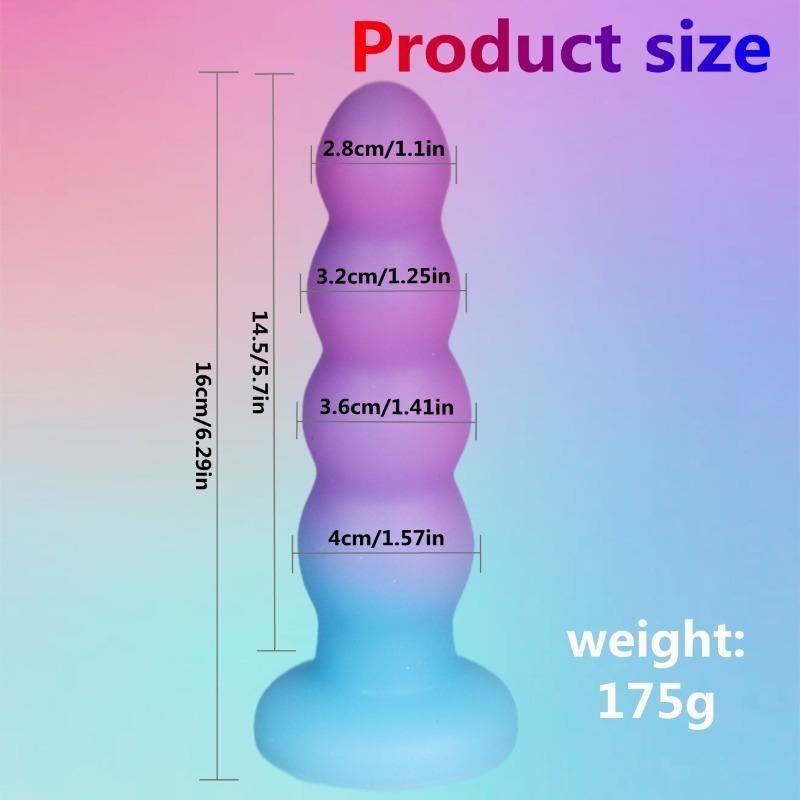 Gradient Silicone Butt Plugs Anal Beads Masturbator Suction Cup Vaginal Plug Wearable Dildo Anus Dilator Adult Sex Toys Casal