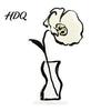 Invisible Clip Slot Holder Desk Memo Holder Acrylic Flower Vase Photo Display