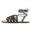 Zara Fashion Versatile Roman Sandals Women Footwear Brown 12611410700-35