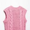 2025 Spring Women's European & American Floral Button Knitted Vest