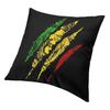 Warrior Lion Of Judah King Rasta Reggae Jamaica Roots Cover 45X45Cm Home Decor Print Throw Pillow For Living Room Double-Sided