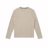 HAZZYS Men's PHIZ Cable Knit Pure Cotton Round Neck Sweater