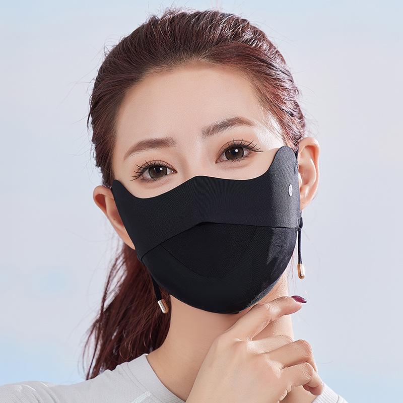 Breathable Mesh Ice Silk Mask – Sun Protection Face Shield for Spring & Summer Cycling