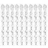 10PCS Acrylic Pendant 15cm Clear Long Drop Shape for Chandeliers Baby Room Christmas Tree