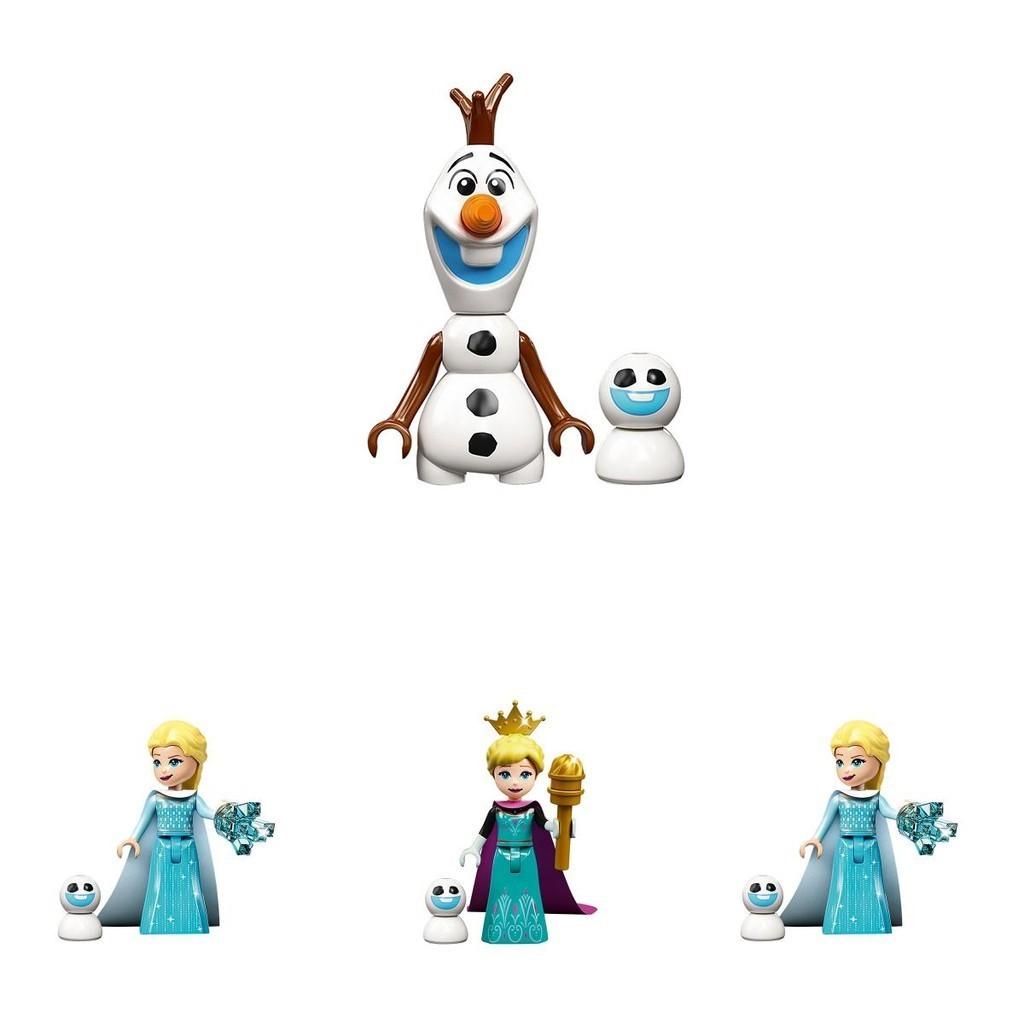 Disney Princess Frozen Minifigure Anna Elsa Olaf With Scepter Lamp High-quality Diy Blocks Kit For Kids