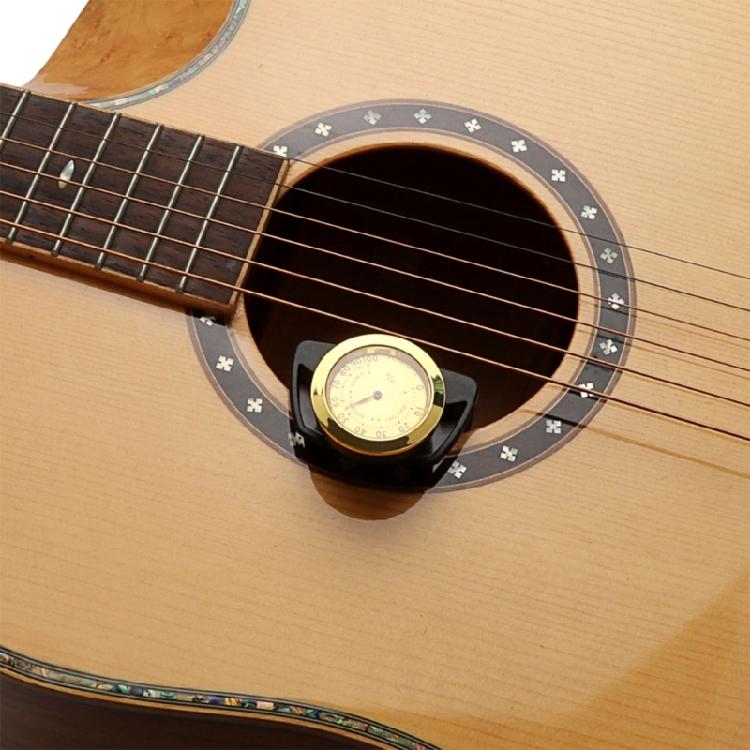 2-in-1 Guitar Humidifier Hygrometer Temperature Humidity Monitor No Battery