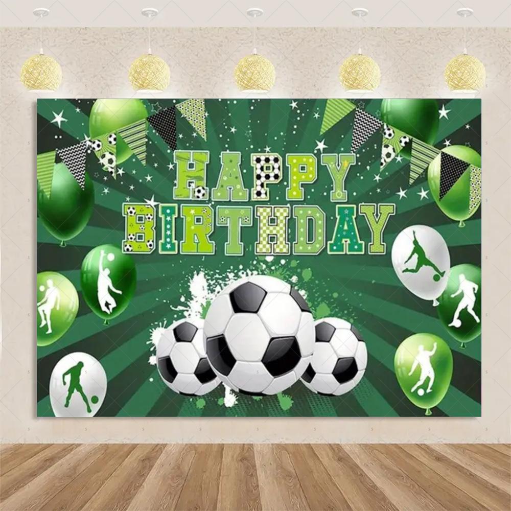Football sports theme, birthday party, decorative background, surprise gift for boy, cake table banner, accessories2320