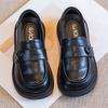 Girls' British-style Platform loafers2026Spring and Autumn New Collection: Round-toe, Versatile Little Leather Shoes, Children's Mary Jane Flats