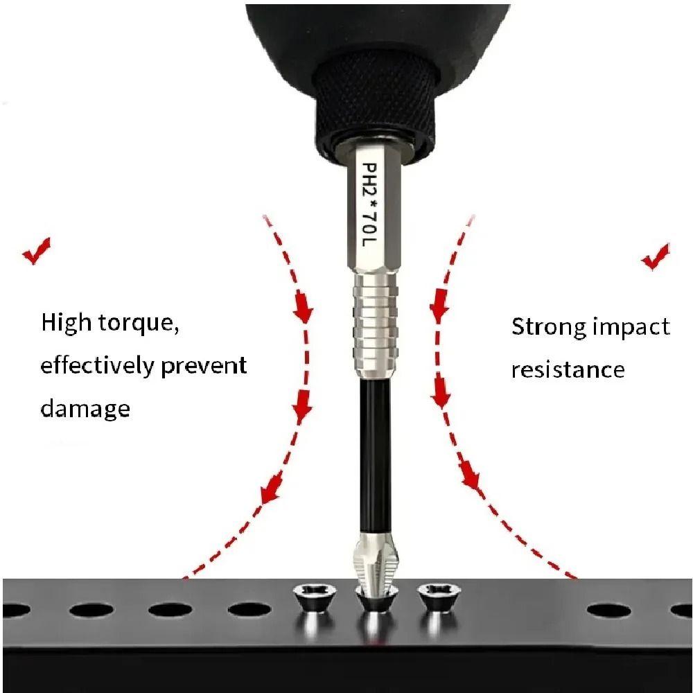 Anti-Rust K5 Series Screwdriver Bit Silver Surface Magnetic Driver Bit  Electric Drills