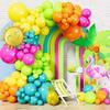 Hawaiian Balloon Set Wreath Summer Pool Party Pineapple Balloon Hawaiian Party Outdoor Decoration