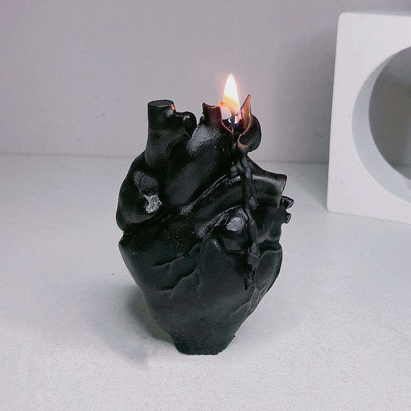 1pcs Heart Organ Scented Candle Anatomical Heart Shaped Candle Decorative candle which can be used as a gift Natural Soy wax