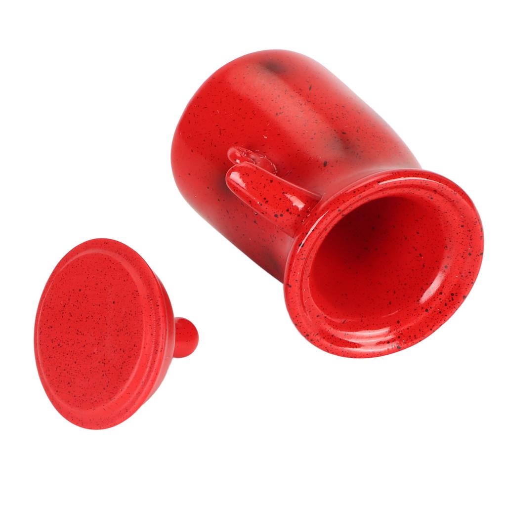 Canister with Attitude Multipurpose Unique Cute Food Storage Jar with Lid for Home Kitchen Cafe Red