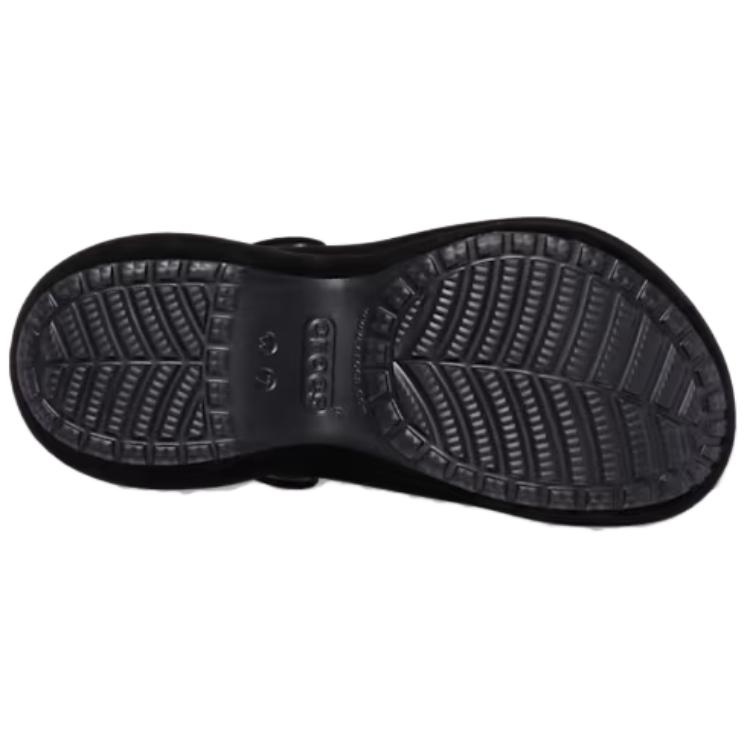 Crocs Bae Clog Zamatové Jednoduché Pohodlné Drevené papuče Dámske papuče Čierne 211919-001