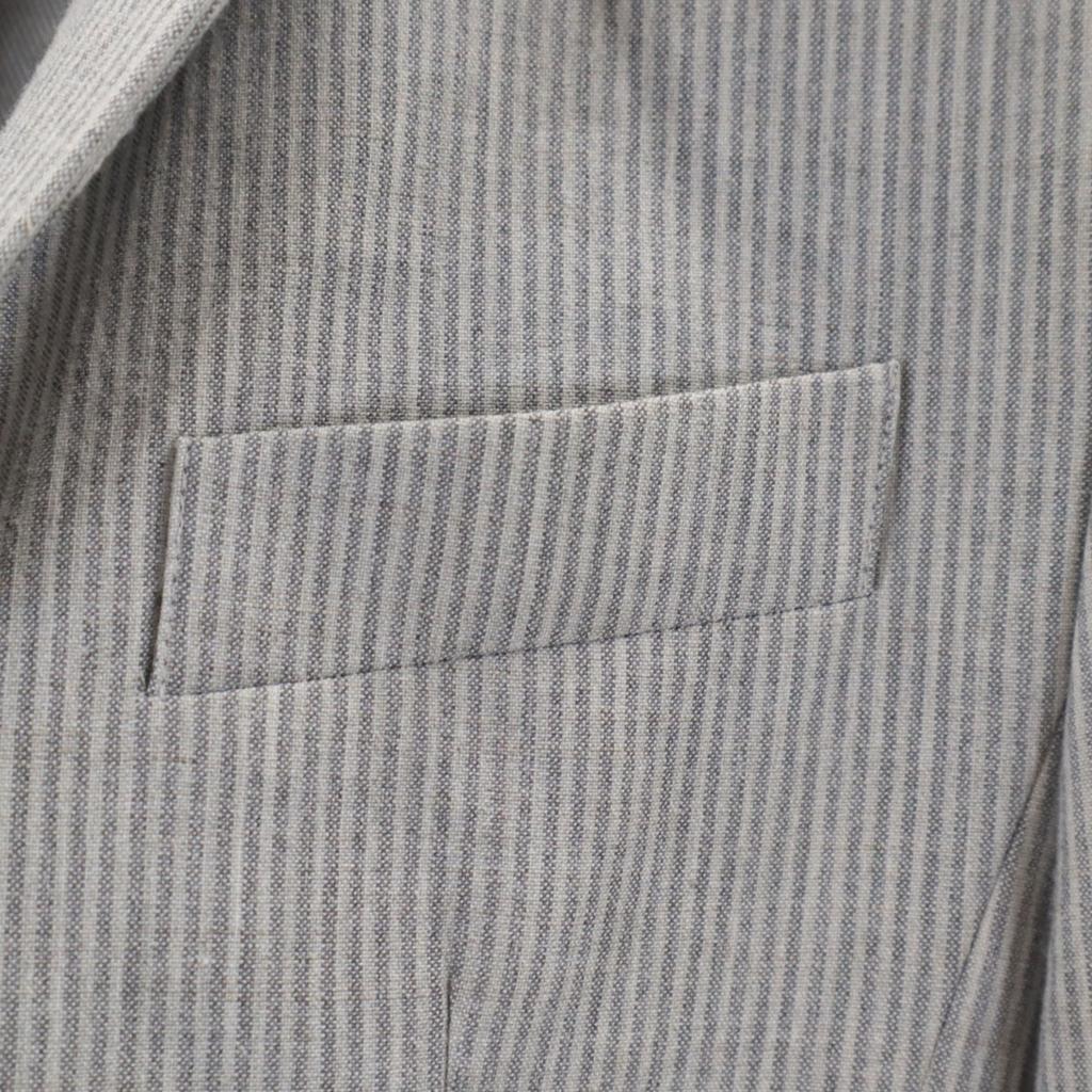 ARMANI EXCHANGE Striped Pattern tailored jacket 34 gray Men's Used