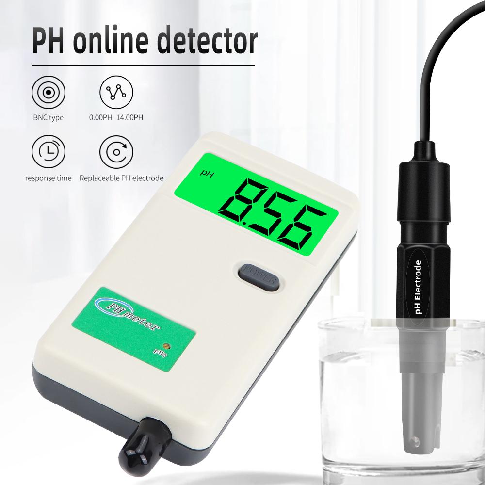 Digital Dispaly PH Meter Water Quality Tester for Drinking Water Aquariums Pools 0-14 PH Electrode Pen Professional Analyzer