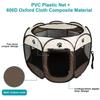 Portable Foldable Octagonal Pet Tent Indoor & Outdoor Pet Playpen Fence Kennel for Dogs and Cats, Easy Setup Large Pet Enclosure