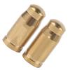 2 PcsLot TC4 Titanium Alloy Mountain Road Bike Valve Cap for Inner Tube Gas Nozzle (Gold)