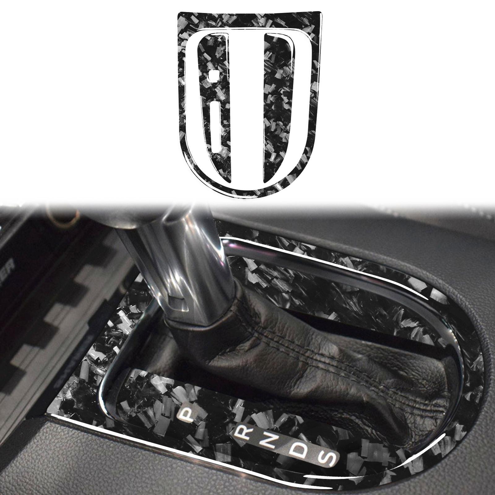 Carbon Fiber Gear Shift Lever Panel Trim for Ford Mustang 2015-