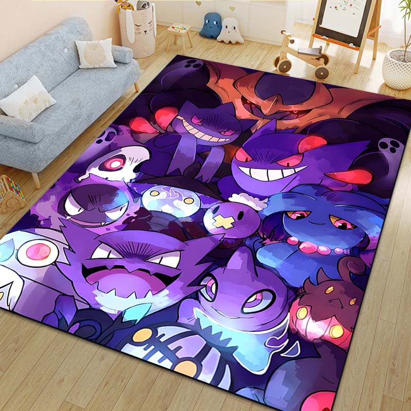 1PC P-Pokemon Eeveelution Pattern cartoon Carpets for Living Room Bedroom Bedside Floor Mat Area Rug Home Decor Luxury Gifts
