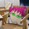 Anime Role Saiki K Chibi Cartoon Pillow Cushion Cover Pillowcase Living Room Sofa Home Decor Customized