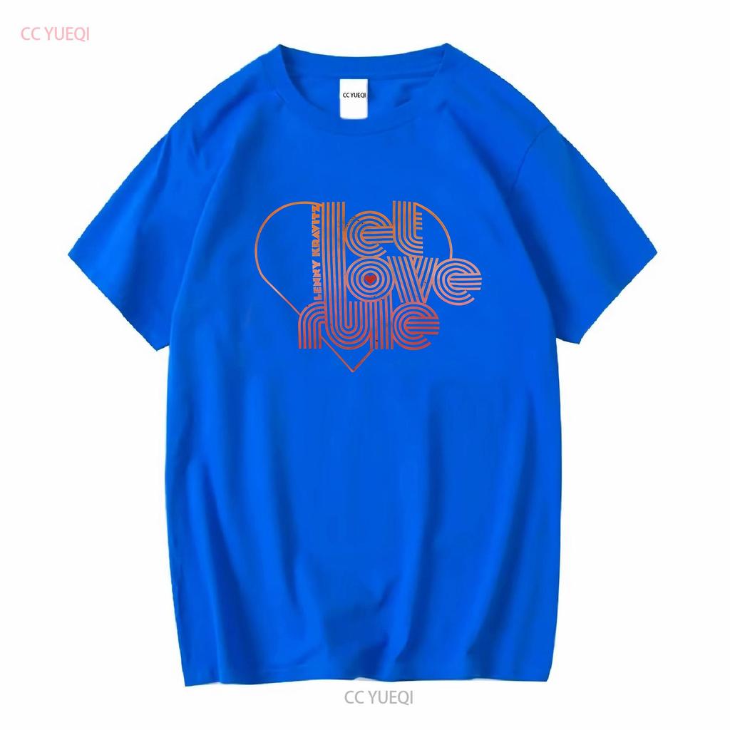 Amplified Adult Let Love Rule Lenny Kravitz T Shirt Long or Short Sleeves Vintage Washed Fashion Versatile Slightly Breathable