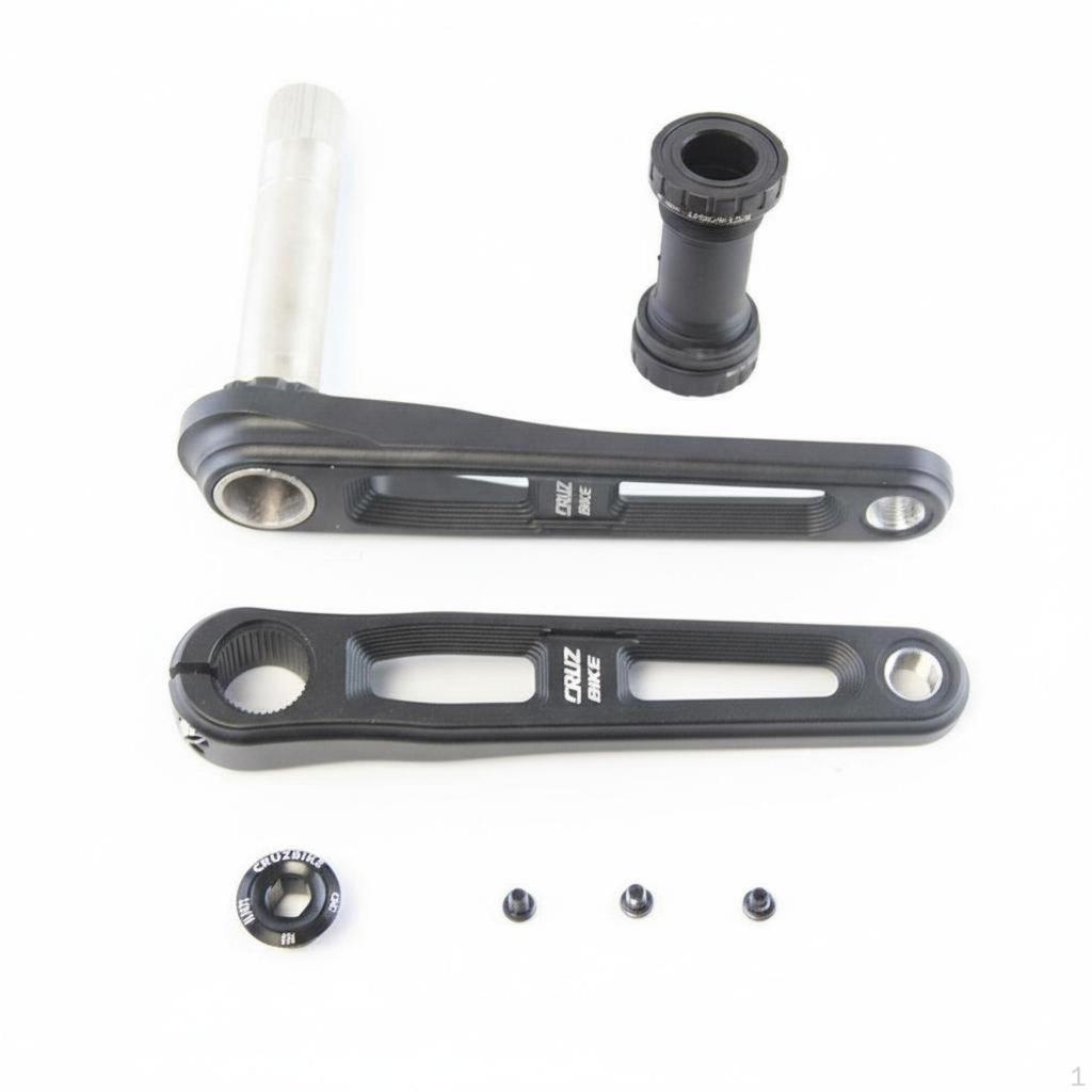 Aluminum Alloy Crankset CNC Machined Hollow Bike Lightweight 170mm Crank Arms for Cyclists,