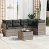 VidaXL Garden Lounge Set with Cushions 6 Pcs, Sofas with Adjustable Feet, Outdoor Furniture Set Patio Terrace, 3217612