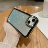 Suitable for IPhone15, Gradient Glitter Phone Case 14pro, Lens Glitter, Apple 13 Electroplated Anti-drop Protective Case