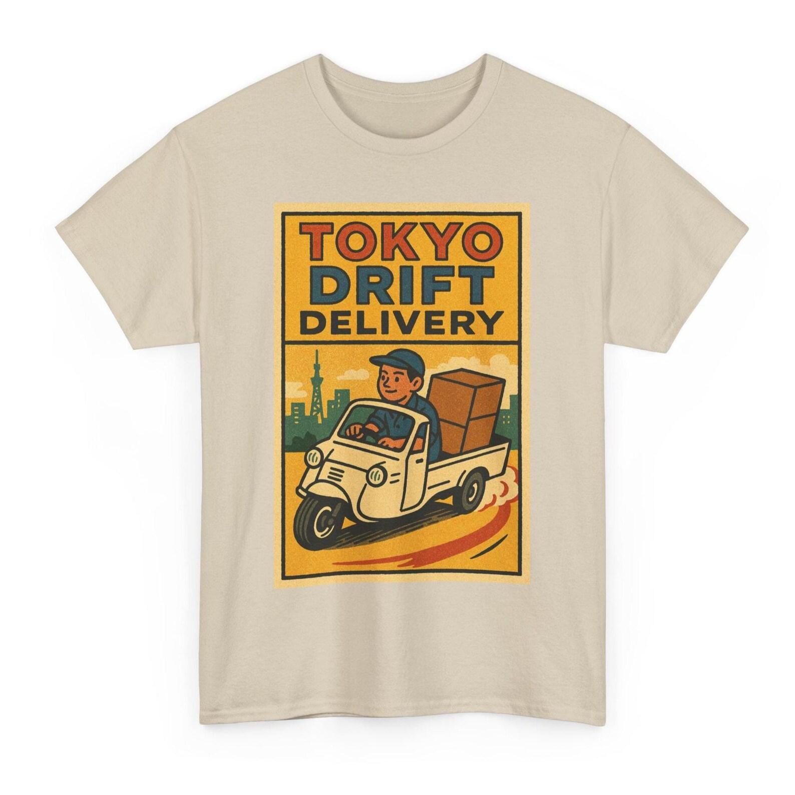 Tokyo Drift T-Shirt: Retro Comic Japan Car Culture Tee L
