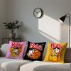 B-Buldak Ramen cushion cover Square Sofa Cushion Cover Casual Skin-Friendly Comfortable Pillow Cover