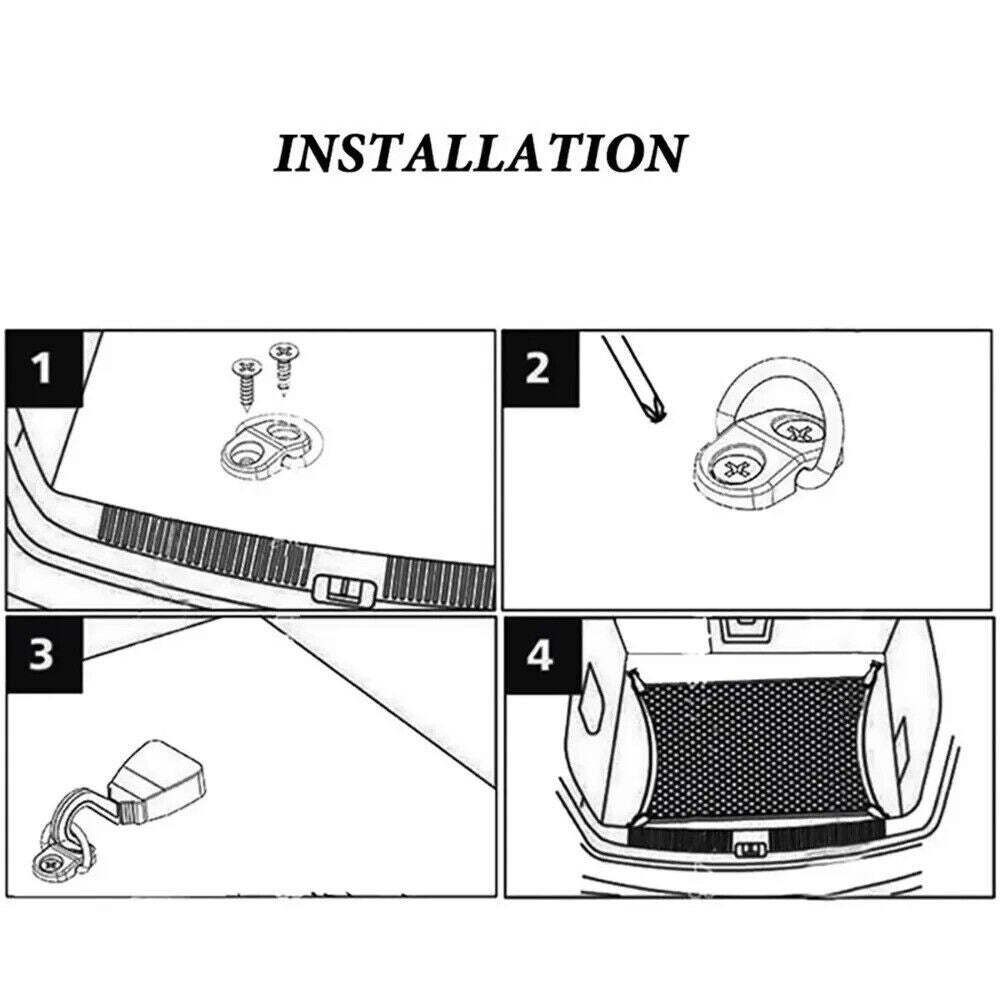 Flat Screen Net Fixings Clips Ring Loop Tie Down Hook Part Fixings D-type Pull Ring  SUV Pickup