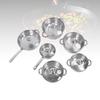6 Pcs Stainless Steel Pots and Pans Set Even Heating Thickened Easy To Clean Cookware Set with Lids for Kitchen